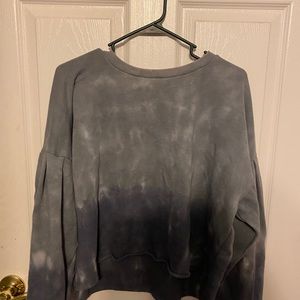 american eagle tie dye crop crewneck